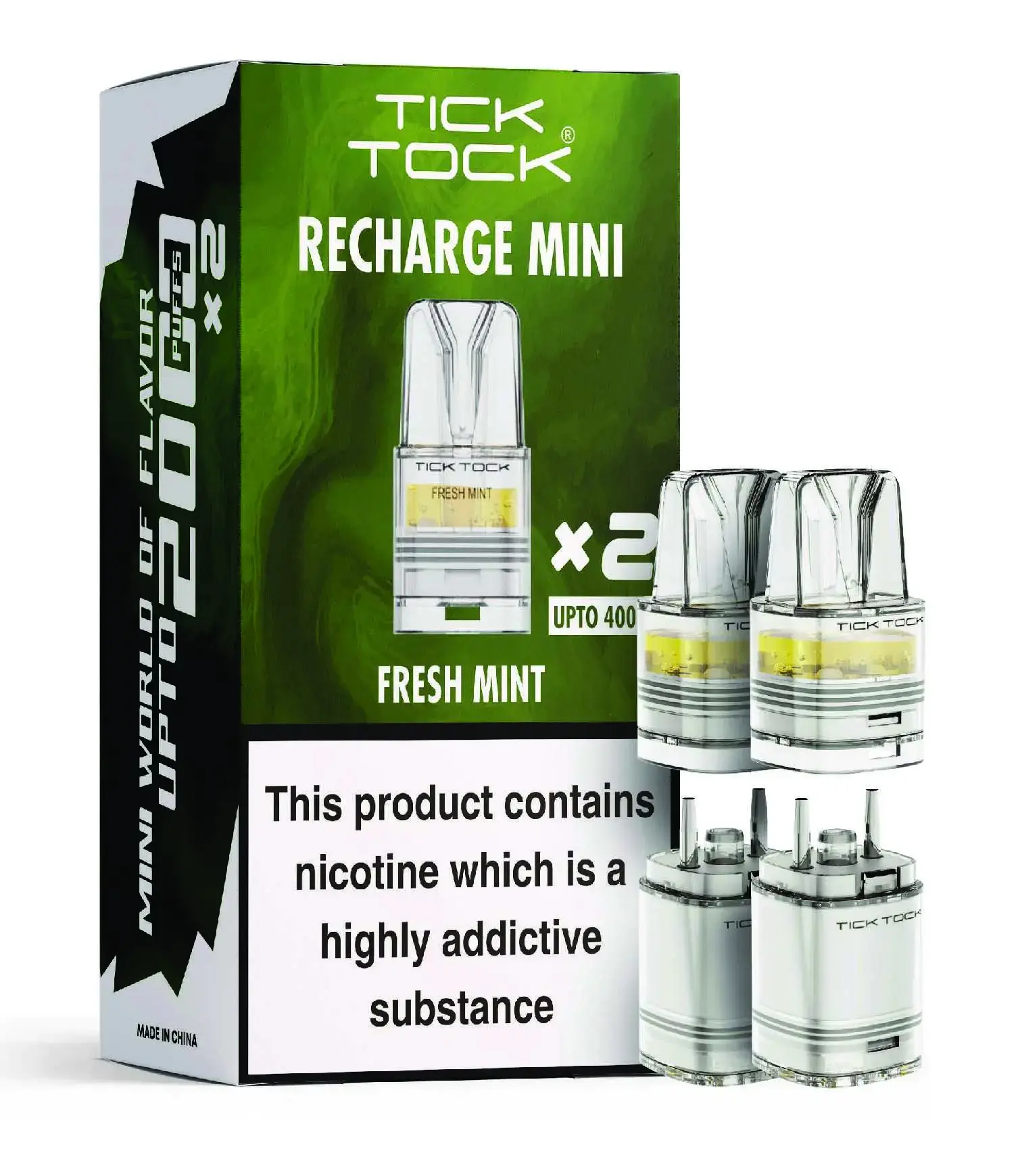 Fresh Mint Tick Tock Magic 8000 Prefilled Pods